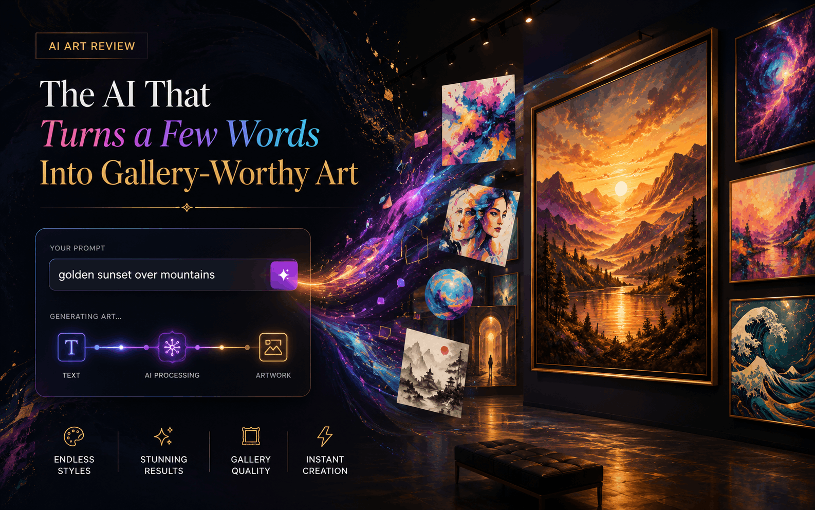 Painterly digital art print